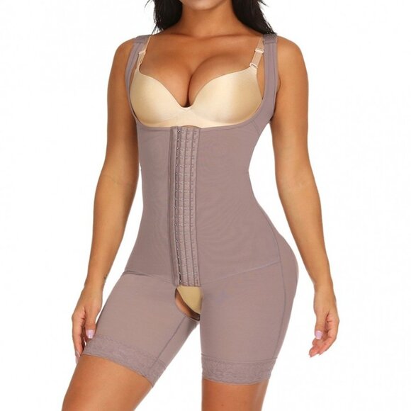 Plus  Size Sculpt & Support 3-in-1 Body Shaper - Front Hook Underbust Fit 3XL - Picture 2 of 6